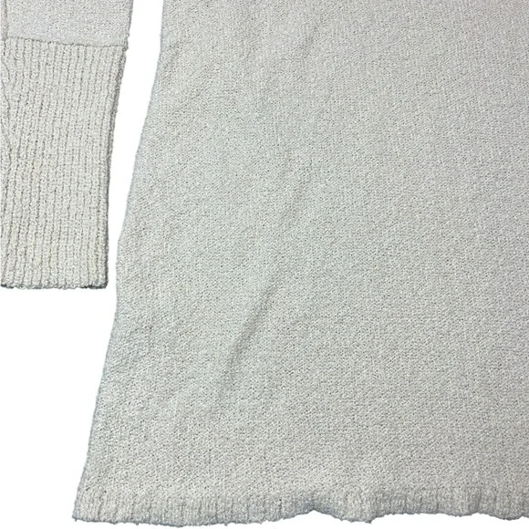 Caslon Boucle Knit Tunic Sweater Long Sleeves V-Neck Ivory Knit Pullover - Picture 15 of 16